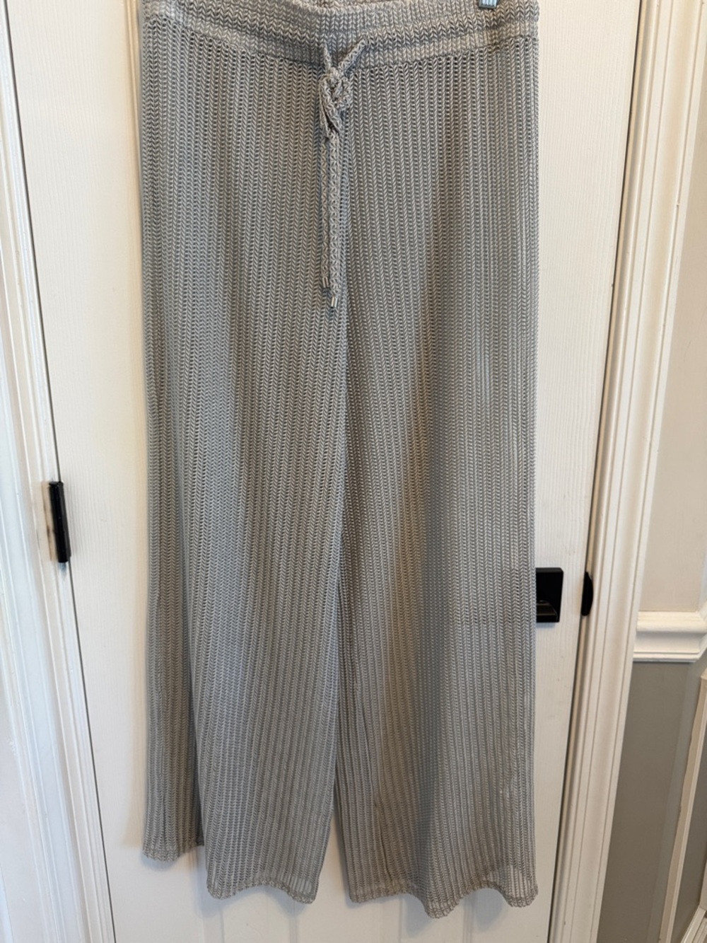 Jordan Taylor Gray Mesh Coverup Pants Sz L